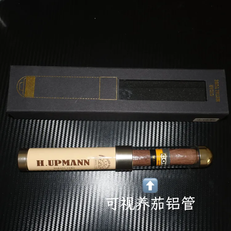 新品铝合金雪茄管雪茄保湿盒便携式带开孔器雪茄套长短尺寸通用