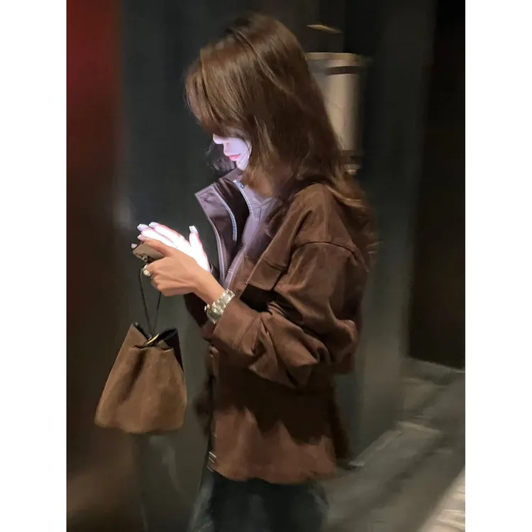 DEDM•STUDIO/气质重工设计感立领百搭收腰长袖外套2508WT/52W173