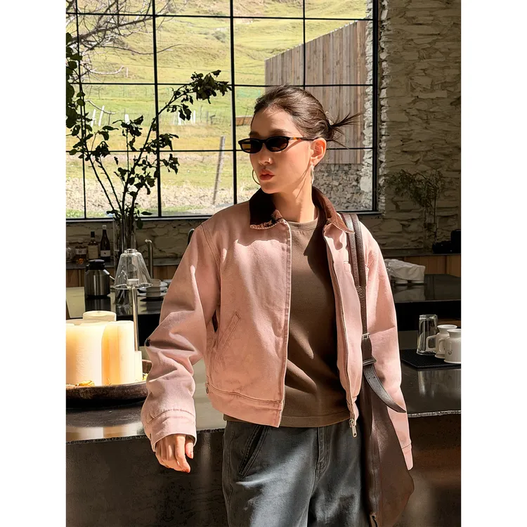 PH 《干枯玫瑰》美式复古骆驼绒经典卡哈特时尚工装棉服外套 PH6177