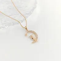 XUPING/旭平首饰 合金项链 【潘生福利】时尚月亮猫项链 X001115418