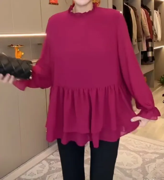 新款气质时尚洋气韩版上衣2186