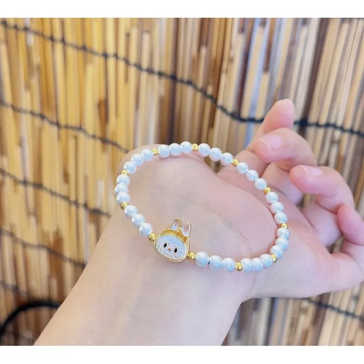 足银手链 拉布布手链女9999银古法手串小众设计感高级轻奢精致礼
