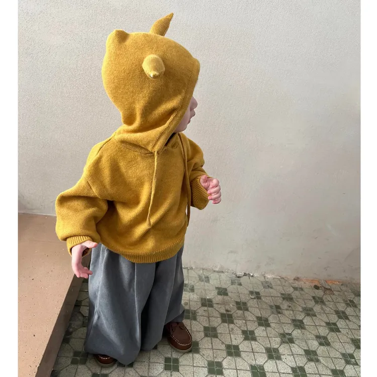 现货2025秋季新款韩版女童小黄帽皮卡丘毛衣呢子阔腿裤套装