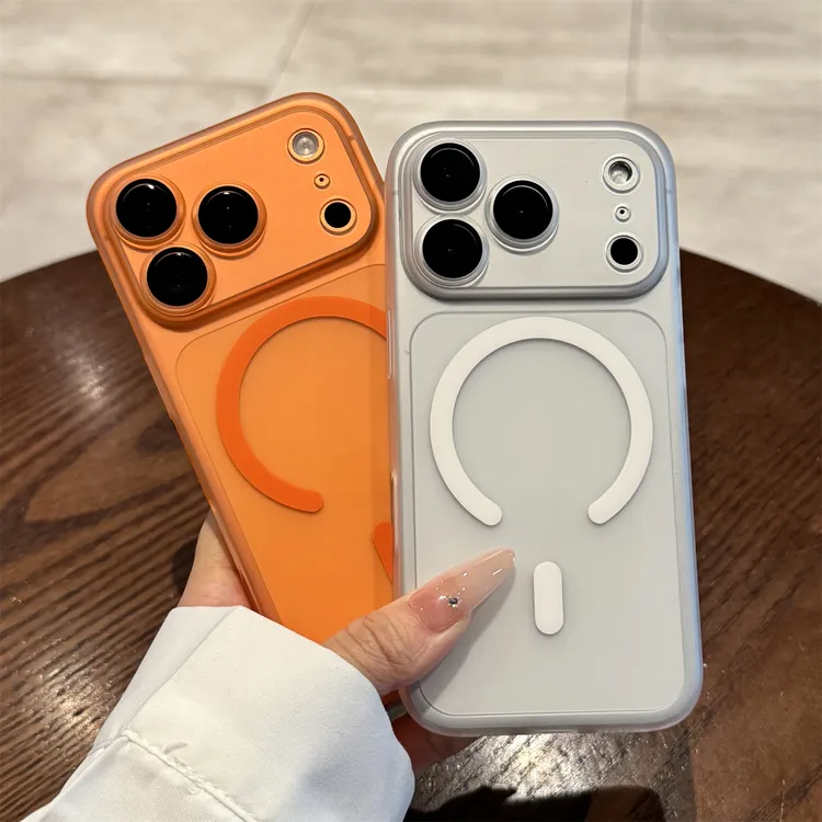 星宇橙磨砂磁吸适用苹果17promax手机壳新款iphone17pro高级感air