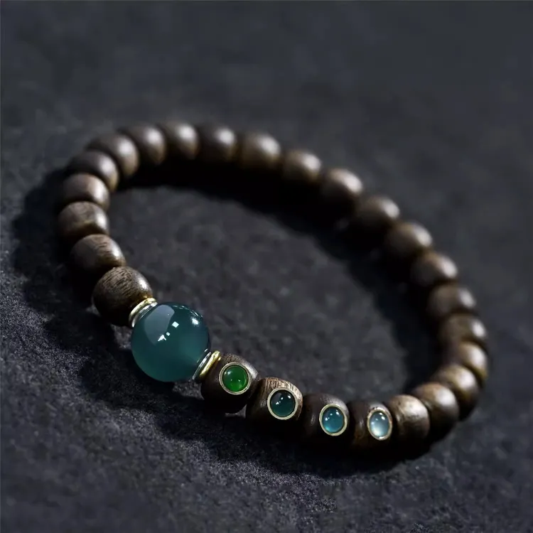 仿沉香DIY设计手链多宝手串心想事成佛珠念珠高级感手串文玩手饰