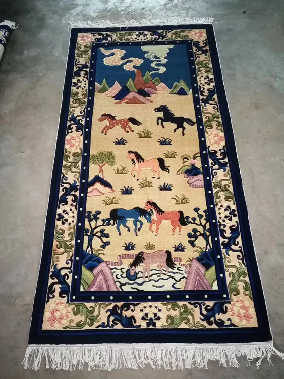 90x180纯羊毛纯手工高密度加厚 