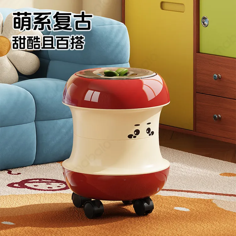 新疆包邮西藏包邮垃圾桶家用2025新款大容量高颜值创意可爱卡通带