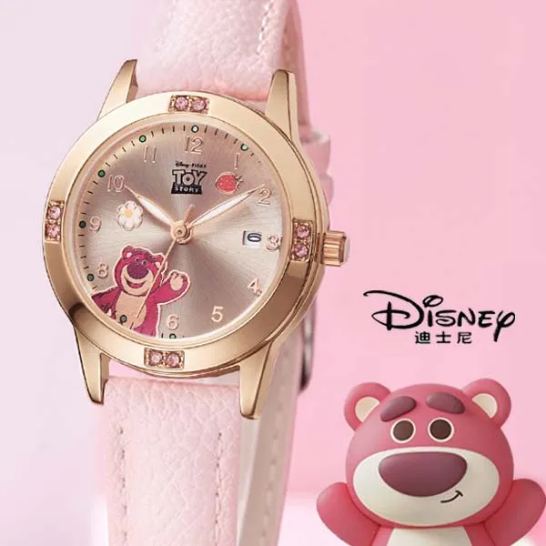 Disney/迪士尼手表熊腕表儿童礼物女孩女生男款防水夜光腕表