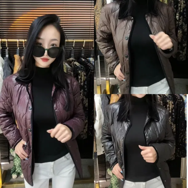 秋冬新款男士轻薄翻领棉服夹克休闲皮鞋百搭国风男士潮流棉服外套