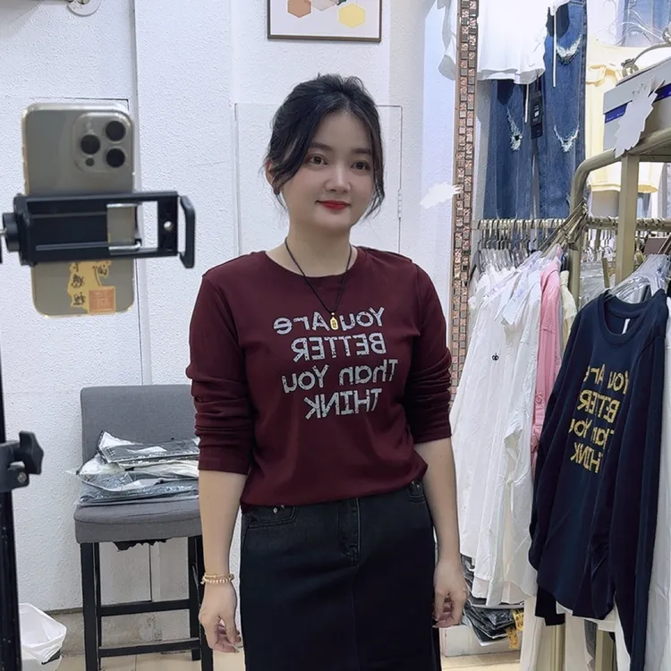 休闲款潮T字母印花