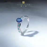 【凰一品】 1克拉蓝宝石戒指s925