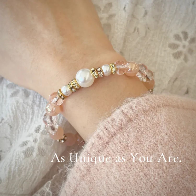 合金玻璃手链 女闺蜜百搭送礼手饰小众简约ins清新甜美温柔