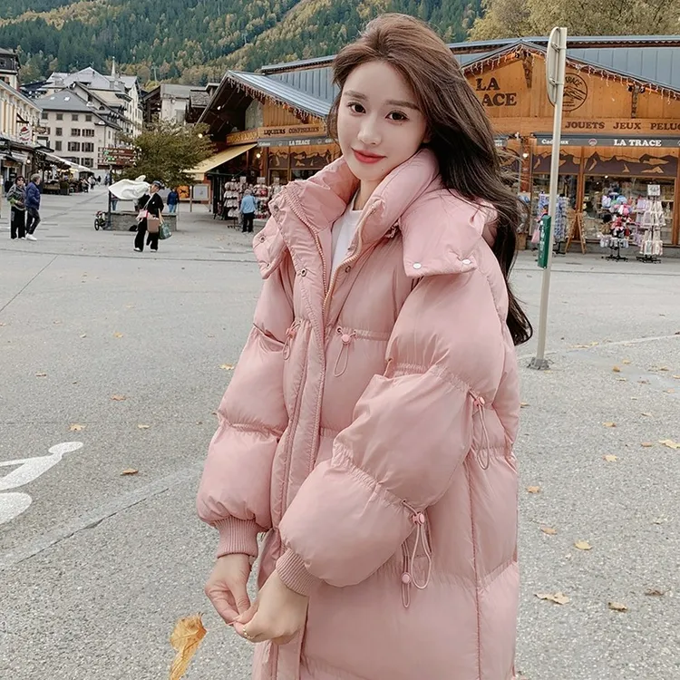 2025年新款棉服女冬长款大牌高端棉服流行爆款冬装填充棉外套