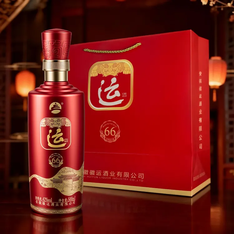 运/66 固态法发酵 非遗工艺 浓香型白酒 42度 500ml