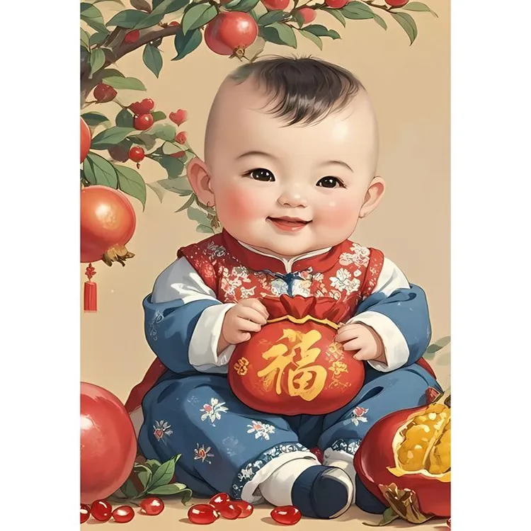 贴画婚房婴儿贴画年画可爱宝宝海报照片娃娃画报孕妇胎教图片