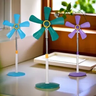 迷你电风扇静音无网罩家用办公室立式落地扇落地式节能强风力卧室