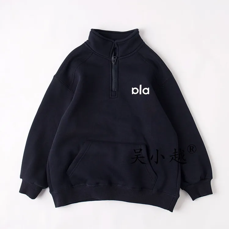 吴小越w1642男童加绒卫衣秋冬新款韩版宽松儿童上衣男孩冬装潮牌