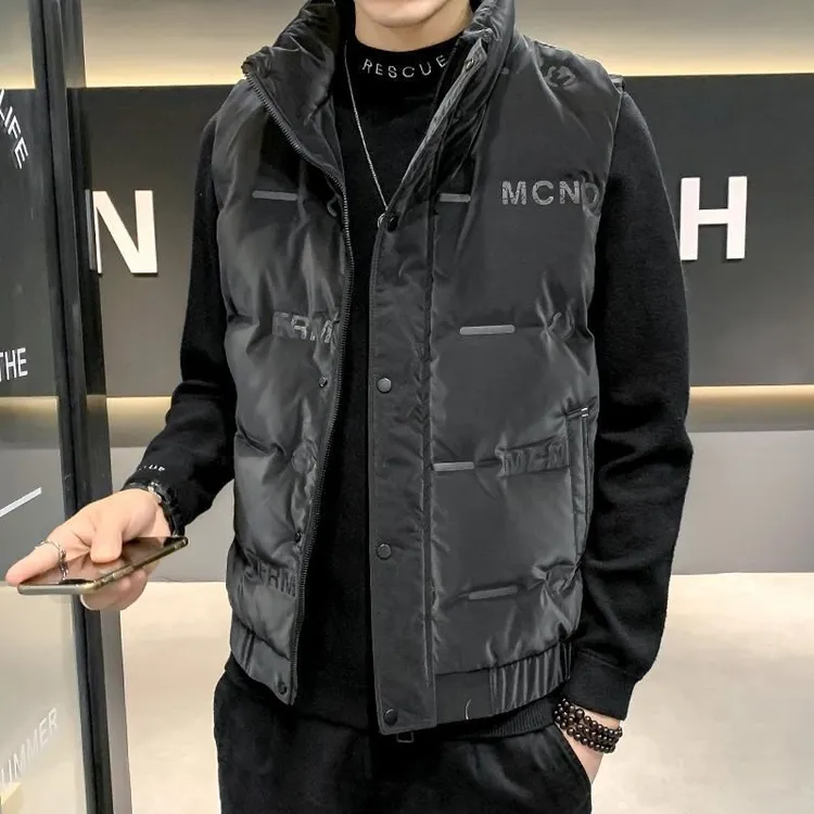 埃卢涅芬羽绒服马甲男士秋冬季新款潮牌休闲坎肩男款背心外穿