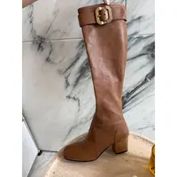 媛媛 长筒m家百搭潮酷时装靴#X0350