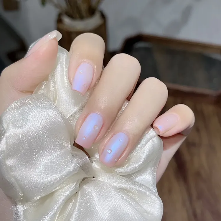 三色鱼小银罐炫光独角兽03-女神之泪超亮炫彩珠光甲爆闪特色胶