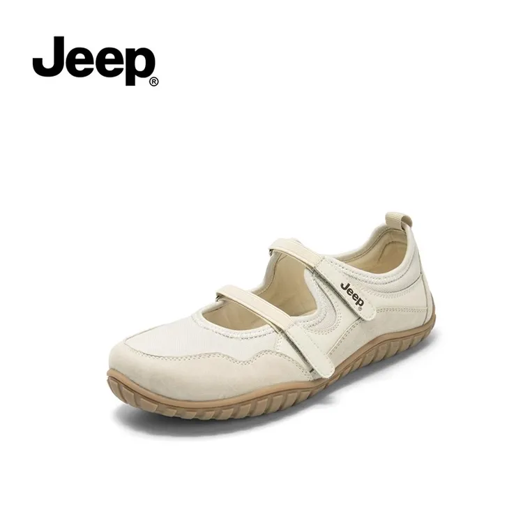 jeep增高新款玛丽珍夏季一脚蹬女鞋平底平底鞋百搭厚底凉鞋