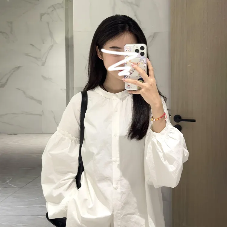 KQ0203学院风韩系穿搭衬衫搭配2025新款早秋季高级感衬衫上衣