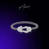 AIAX 镀K金2025新款夏上新轻奢高级感马蹄手链首饰女款TSS7266