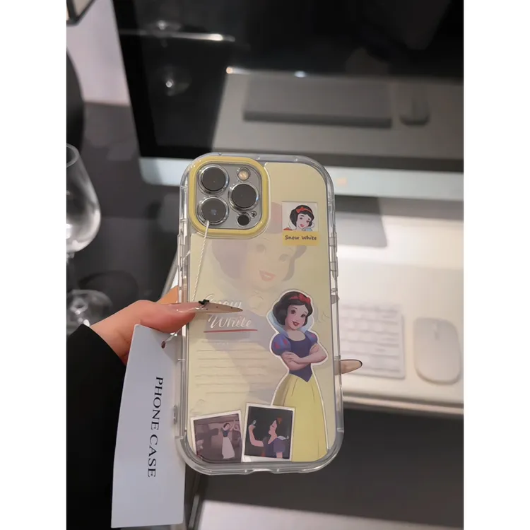 白雪公主适用苹果16promax泡芙手机壳iPhone15羽纱华为oppo小米15