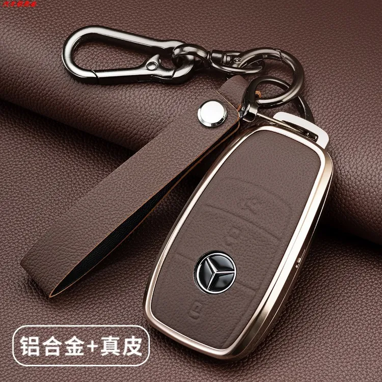 适用2025款奔驰gle车钥匙套真皮350高档450专用真皮保护男女25新