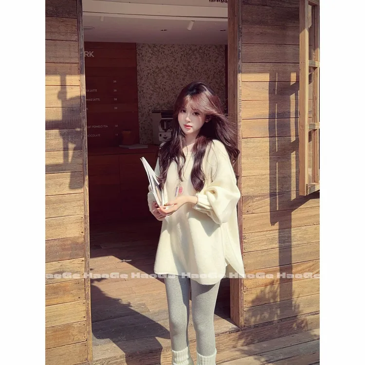 浩哥严选●秋冬搭子HGQ5MY3715A毛衣预宽松圆领显瘦慵懒风套头设计