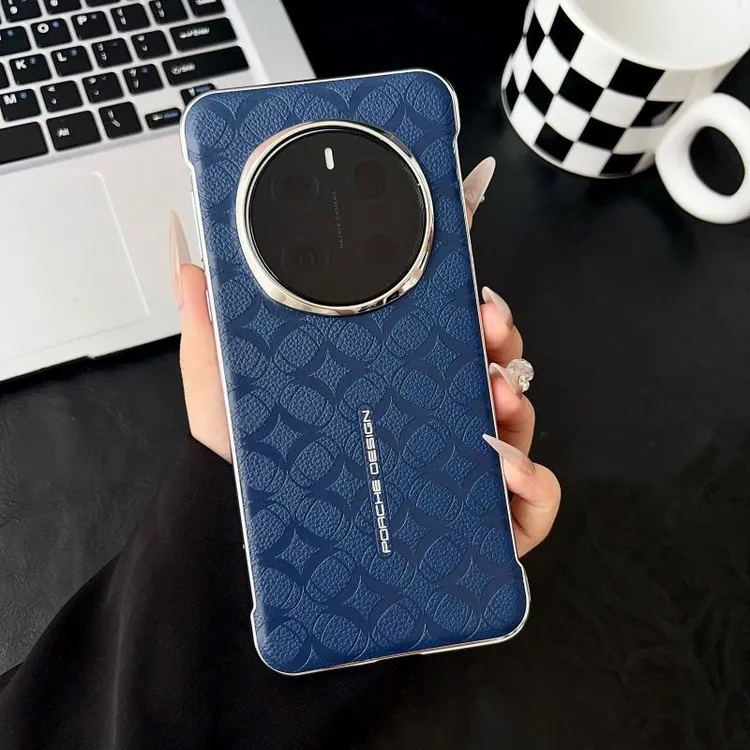 华为荣耀Magic7手机壳magic7pro无边框半包皮革圆周纹超薄硬壳新7