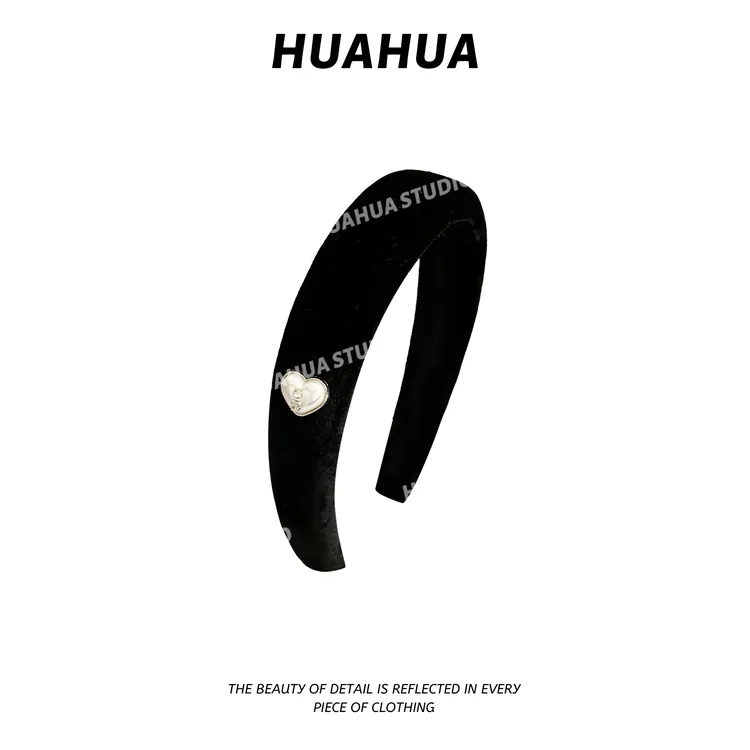 【花花】爱心发箍~韩系爱心珍珠发箍日常外出简约百搭高颅顶发饰