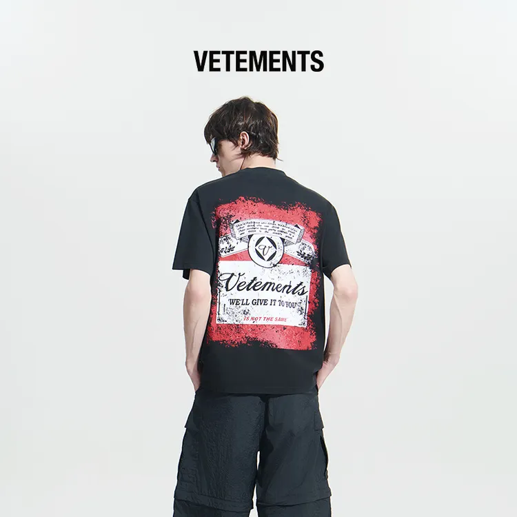 VETEMENTS新潮男装新款短袖T恤男女同款潮流时尚休闲百搭35352014