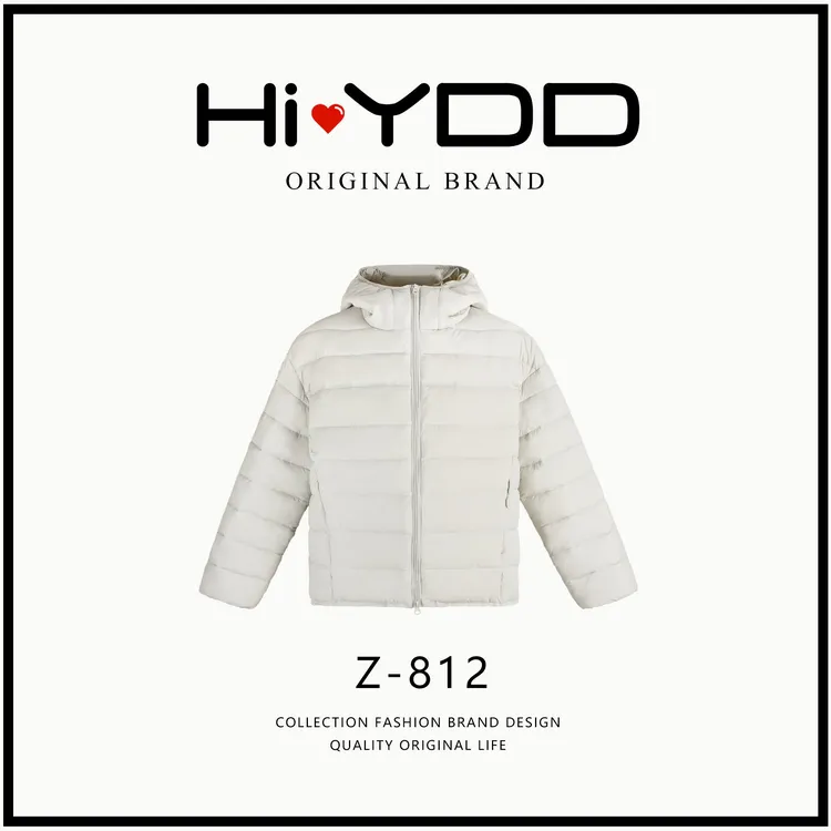 YDD•「Z-812」排骨时尚冬季新轻薄泡芙短款保暖连帽外套KD-25890