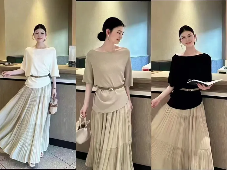 慵懒风少女风时尚套装轻熟风老钱风法式