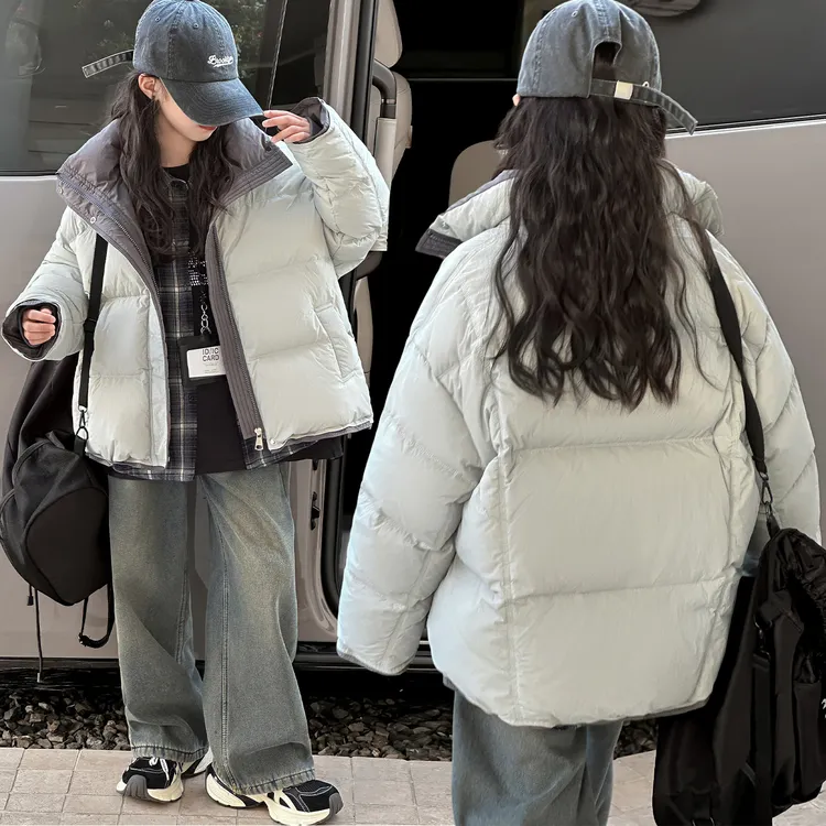 女童羽绒服冬季2025新款儿童洋气白鸭绒外套大童女孩加厚保暖上衣