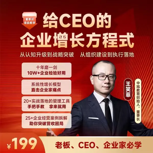 给CEO的企业增长方程式