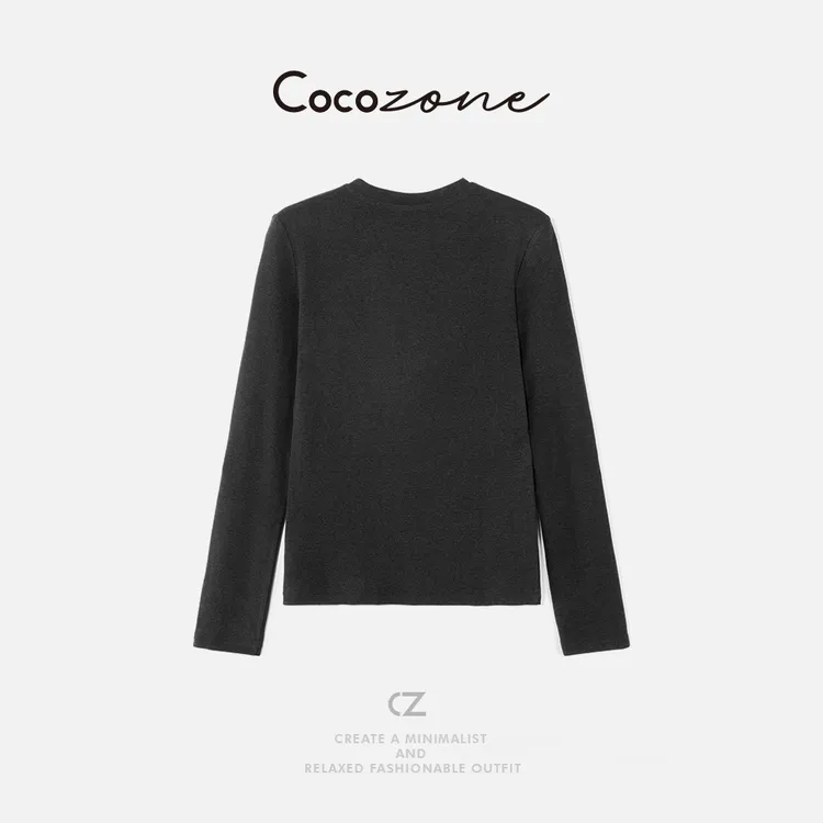 COCO ZONE 刘 一一“马拉拉”圆领罗纹长袖T恤 CD2A2722