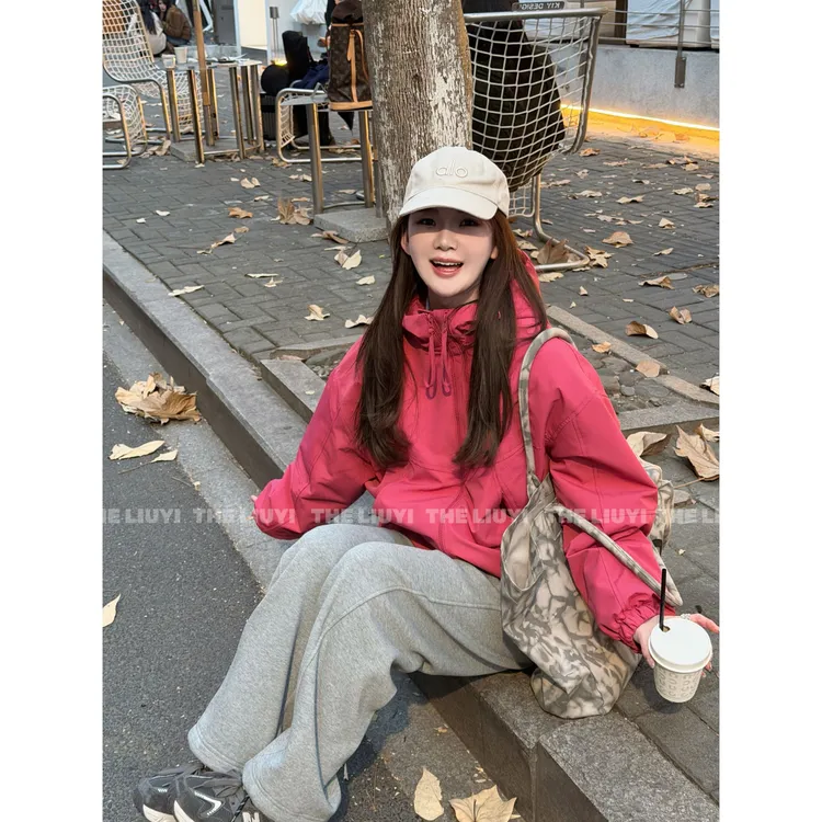 【LIUYI】山野~90白鸭绒连帽宽松冲锋衣羽绒服外套512102