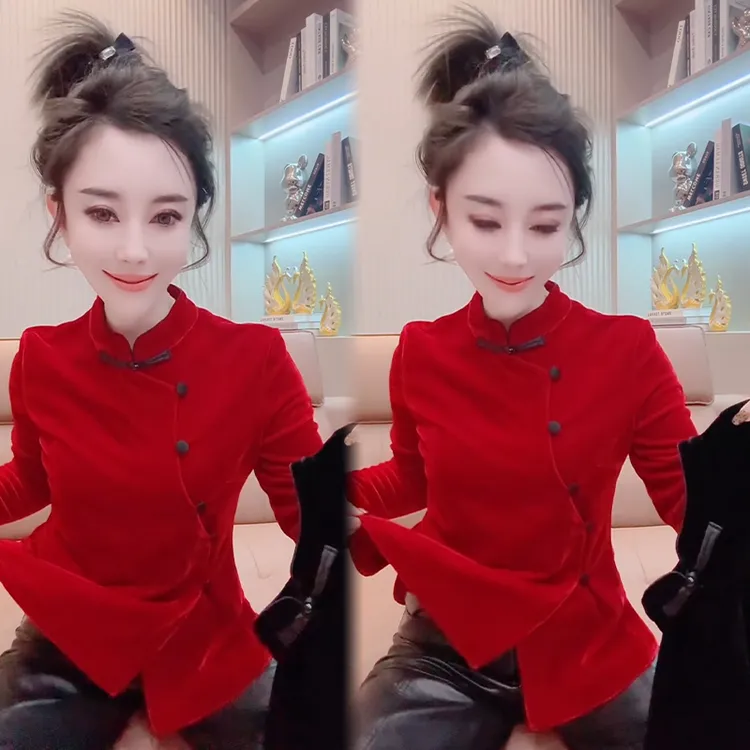 2025秋冬新款时尚显瘦气质网红高档洋气女高级百搭宽松大码 T桖衫