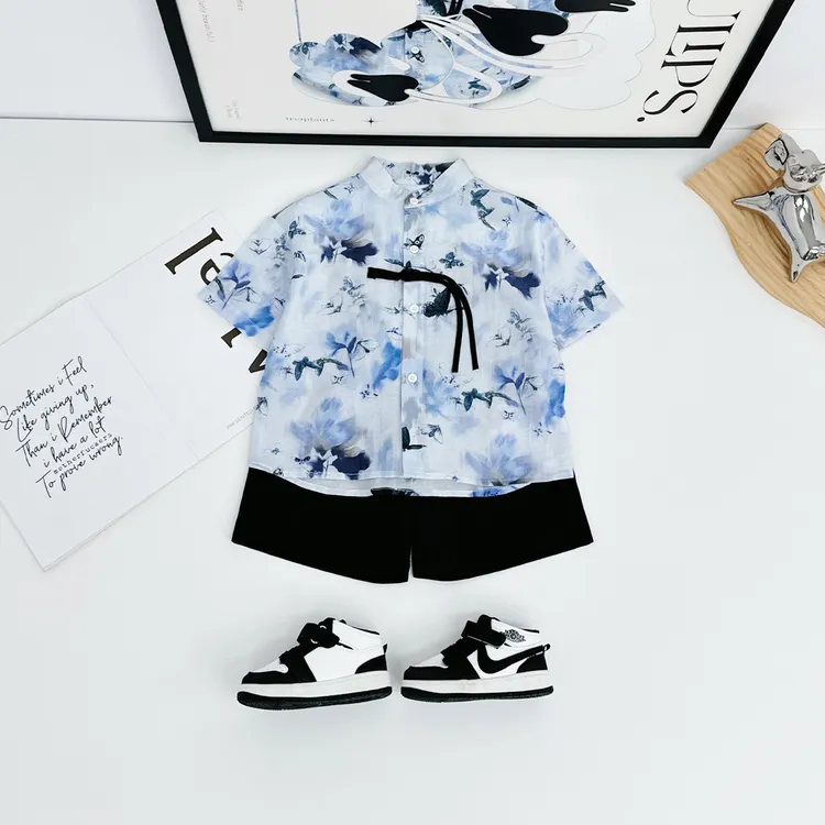 儿童夏装汉服套装男童国风古装2025夏新款 BQ25691N 悠悠童话童装