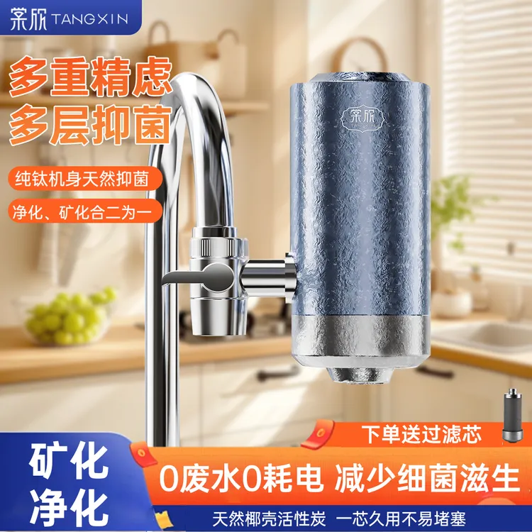 纯钛净水器水龙头滤芯家用自来水滤水器直饮前置过滤器厨房净水器