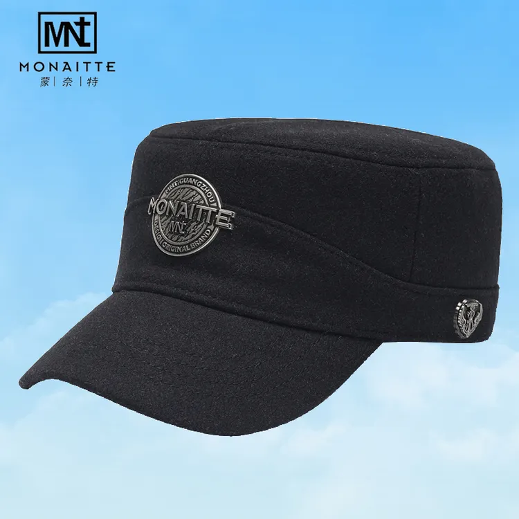 帽子男2025秋冬新款时尚鸭舌帽中老年大头围大码百搭黑色平顶帽女