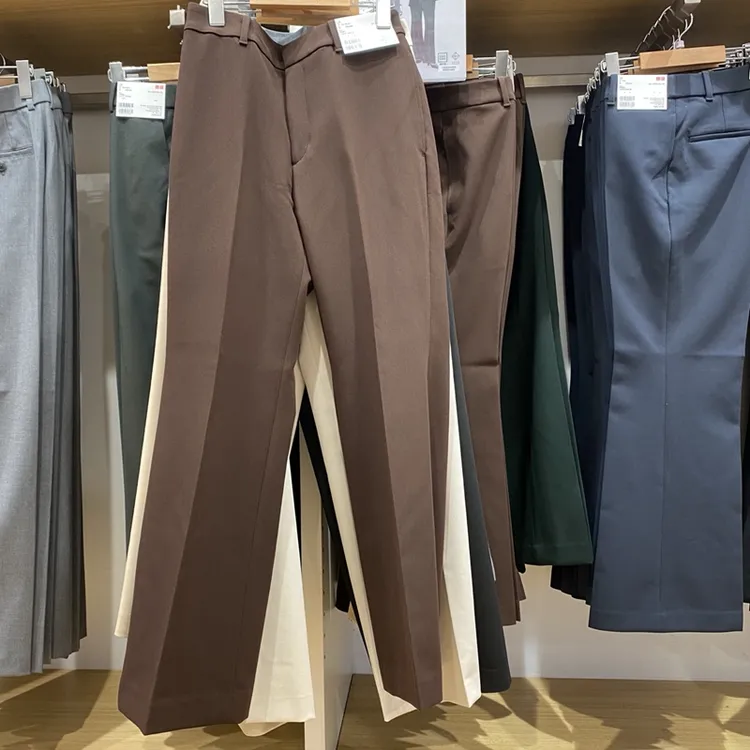 25新款女装弹力喇叭裤//聪明裤西裤通勤裤子西装直筒长裤479721
