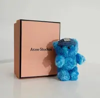 Acne Studios 可爱泰迪熊造型 涤纶 钥匙扣 女款 雾蓝色