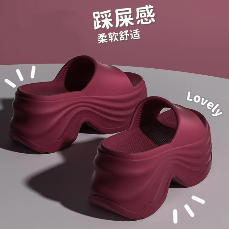 正品增高跟厚底拖鞋女款夏季外穿新款防滑室内时尚高级感沙滩凉拖