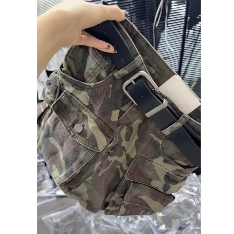 夏季新款高腰显瘦大码阔腿高腰显瘦爆款休闲工装裙