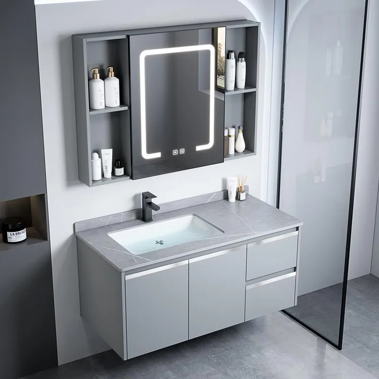 九牧适配2025太空铝新款浴室柜组合卫生间洗手洗脸盆一体陶瓷洗脸
