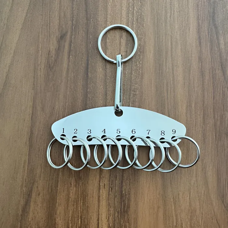 不锈钢加厚钥匙管理盘钥匙圈环多串钥匙圈家用钥匙扣钥匙环钥匙盘