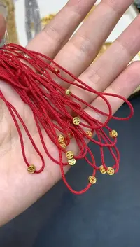 足金转运珠红绳-多样性发一件-JAN14-BK|BHJ3